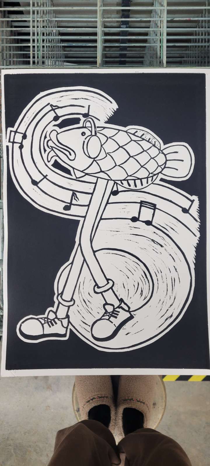 Woodcut Print